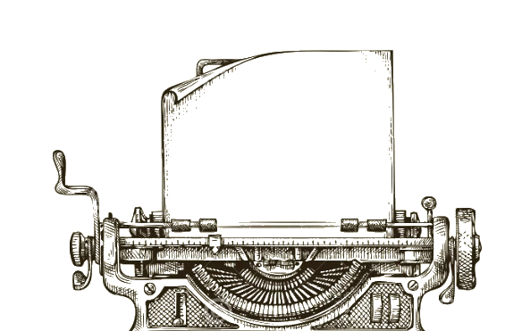 Vintage typewriter illustration
